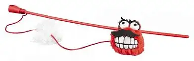 Rogz дразнилка для кошек  плюшевый мячик Fluffy Grinz с кошачьей мятой, красный