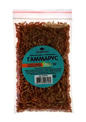 HOMEFISH Гаммарус корм для рыб пакет